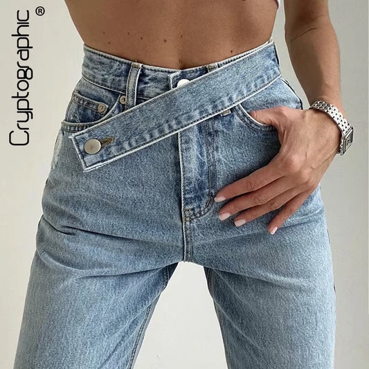 Casual Fashion Straight Denim High Waist Jeans Women Pants Fall Winter 2025 Harajuku Boyfriend Jeans Loose Bottom