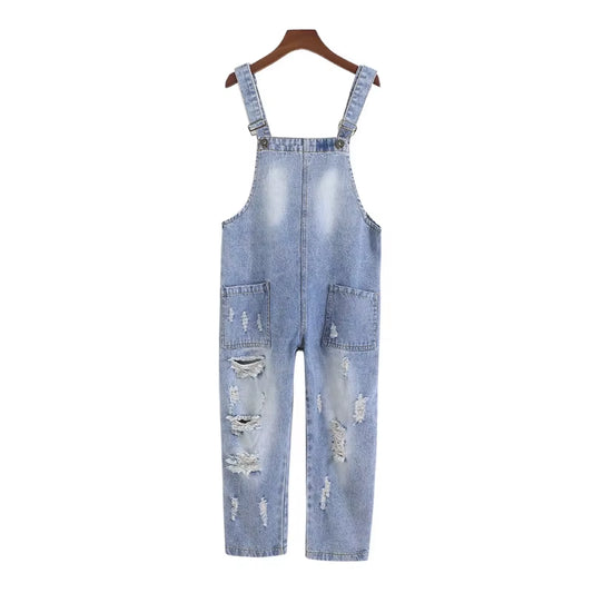18M-5Years Spring Autumn Little Baby Girls Jeans Overalls Cotton Denim Pants for Babe Infant Kids Toddler Autumn Clothing