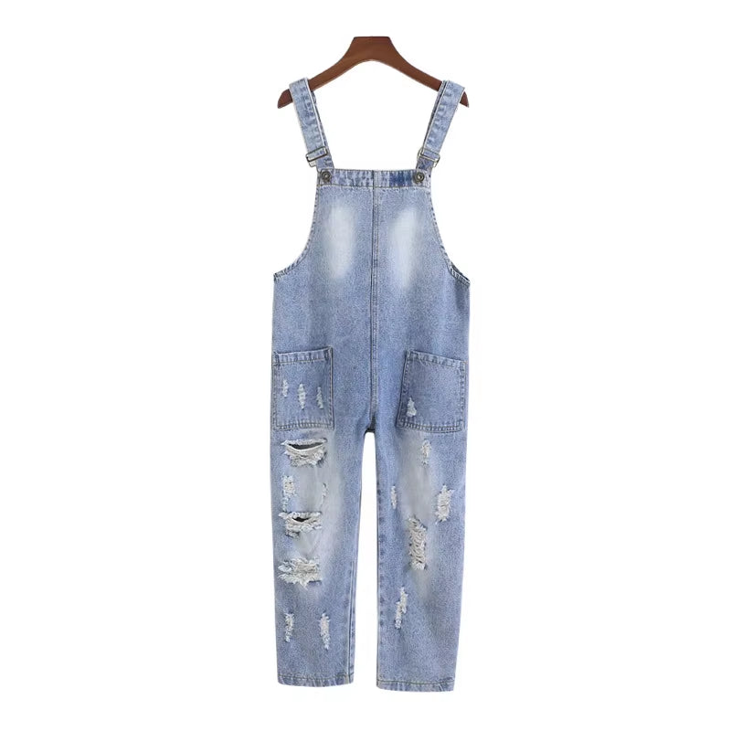 18M-5Years Spring Autumn Little Baby Girls Jeans Overalls Cotton Denim Pants for Babe Infant Kids Toddler Autumn Clothing