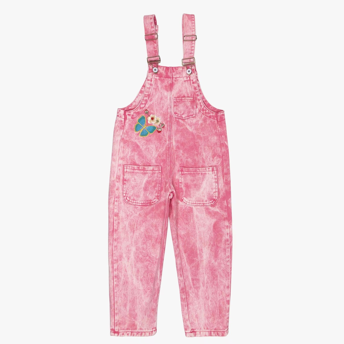 18M-5Years Spring Autumn Little Baby Girls Jeans Overalls Cotton Denim Pants for Babe Infant Kids Toddler Autumn Clothing